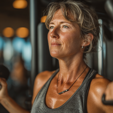 Щасливі літні люди після тренування на природі